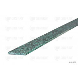 Solid plastic bearing strip 1.990 x 60 x 7 mm with 5 countersunk holes Ø 6,5 mm, incl. blind rivets