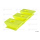 Plastic bearing block 3/97 height 32mm. (yellow/flat)