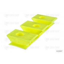 Supporto in plastica 3/97 altezza 32mm. (Giallo / piatto)