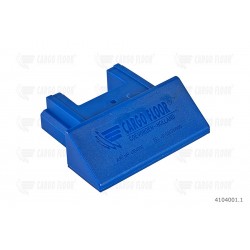 Terminale in plastica blu per profilo 112 mm. [4.41 '']