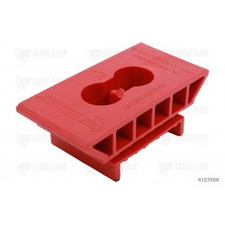 Supporto H32 pos.point, 2 fori 6,5 mm (rosso) senza labbro verticale