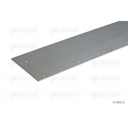Stainless steel wear plate for rear portal trailer