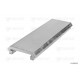 Aluminium endstop T-subdeck LP floor (350 mm. [13.78''])