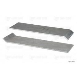 Aluminum antiwear protection strip 5 mm. excl. holes for welding (156,8mm HD)